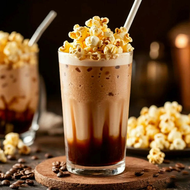 Рецепт коктейля «Холодный фраппе с попкорном»